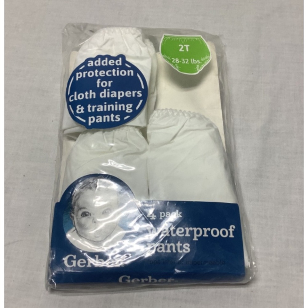 Gerber NEW 3 Pack Waterproof Pants Size 2T 28–32 Pounds, cloth diaper protection